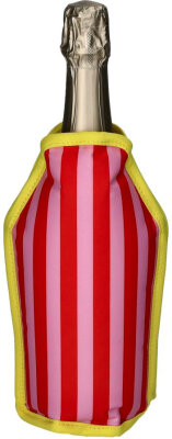 GIFTY Kühlmanschette Weinkühler, Streifen | rot...