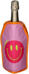 GIFTY Kühlmanschette Weinkühler, Smiley | rosa