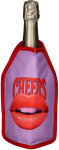GIFTY Kühlmanschette Weinkühler, Cheers, rote...