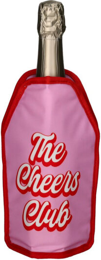 GIFTY Kühlmanschette Weinkühler, The Cheers Club | rosa rot