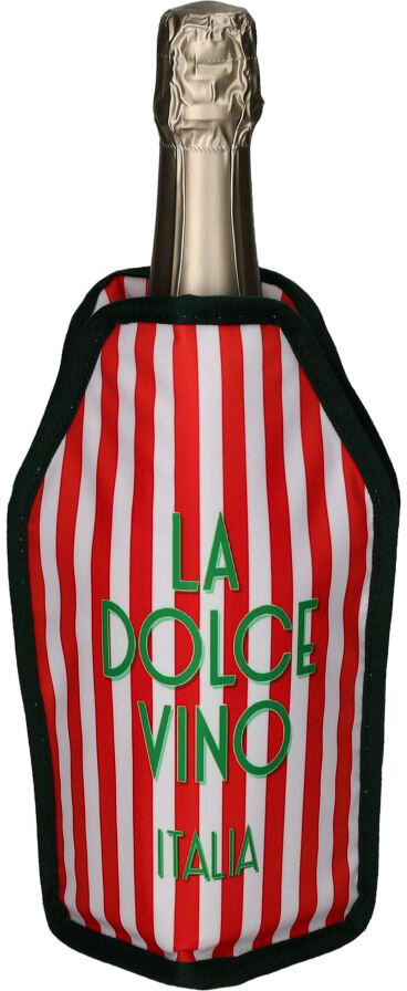 GIFTY Froid Kühlmanschette Weinkühler, "La dolce Vino" Italia | rot weiß