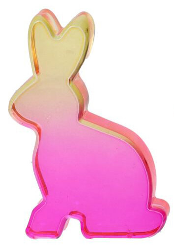 GIFTY Hase "Bunny" aus Glas | pink mit Verlauf ca. 6,5x10x2cm Ostern