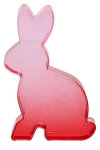GIFTY Hase "Bunny" aus Glas | rot mit Verlauf...