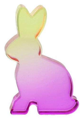 GIFTY Hase "Bunny" aus Glas | lila mit Verlauf ca. 6,5x10x2cm Ostern