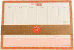 Wild Star Wochenplaner | Leopardendesign cognac orange