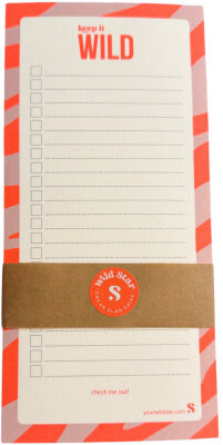 Wild Star To do Liste Block | Zebradesign flieder orange