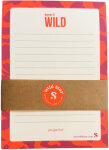 Wild Star Notizblock | Leopardendesign magenta orange