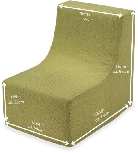 H.O.C.K. CHAIRY-FOAM Outdoor Sessel ca. 73x68x55cm SAZU Lime-Green