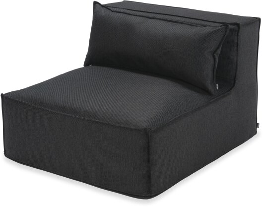 H.O.C.K. Zola Outdoor Lounge Sessel ca. 105x95x35cm (Rückenhöhe ca. 70 cm) SAZU Anthrazit-Schwarz