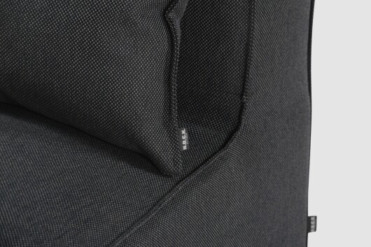 H.O.C.K. Zola Outdoor Lounge Sessel ca. 105x95x35cm (Rückenhöhe ca. 70 cm) SAZU Anthrazit-Schwarz