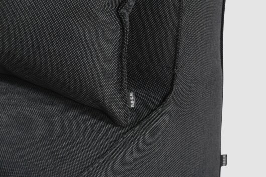 H.O.C.K. Zola Outdoor Lounge Sessel ca. 105x95x35cm (Rückenhöhe ca. 70 cm) SAZU Anthrazit-Schwarz