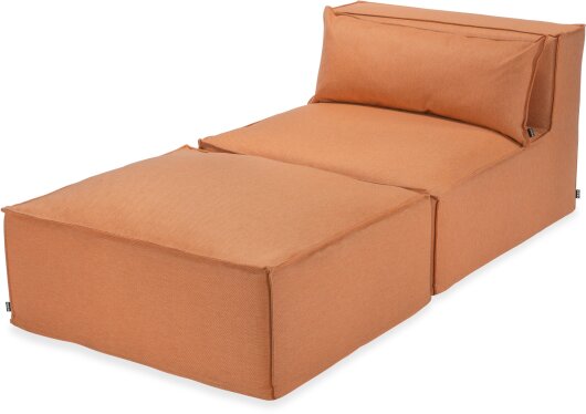 H.O.C.K. Zola Outdoor Hocker Fussteil ca. 95x85x35cm SAZU Orange