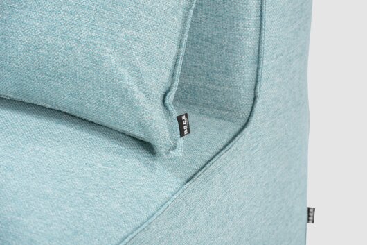 H.O.C.K. Zola Outdoor Hocker Fussteil ca. 95x85x35cm SAZU Aqua-Türkis