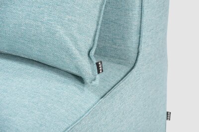 H.O.C.K. Zola Outdoor Hocker Fussteil ca. 95x85x35cm SAZU Aqua-Türkis