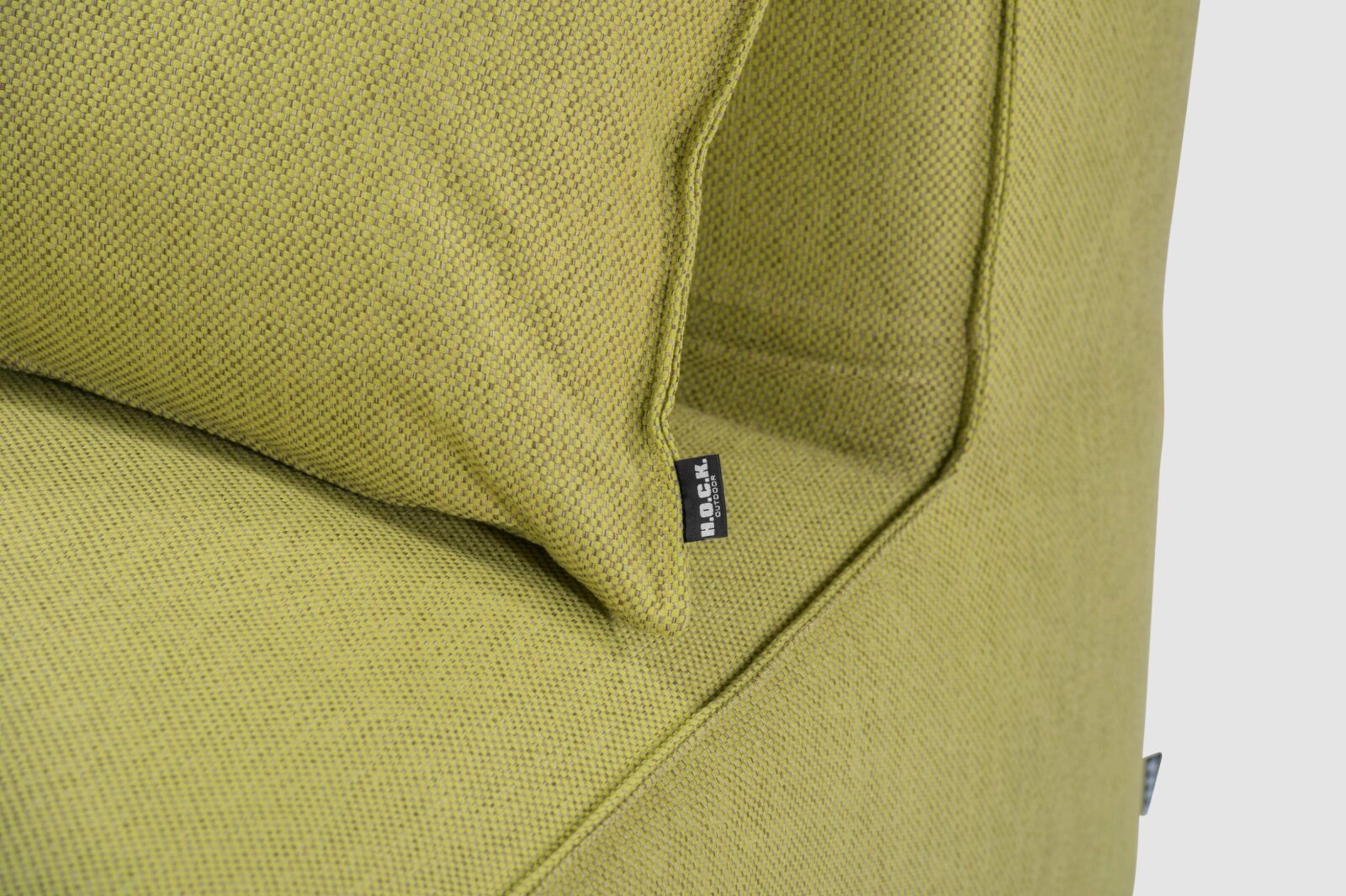 H.O.C.K. Zola Outdoor Hocker Fussteil ca. 95x85x35cm SAZU Lime-Green