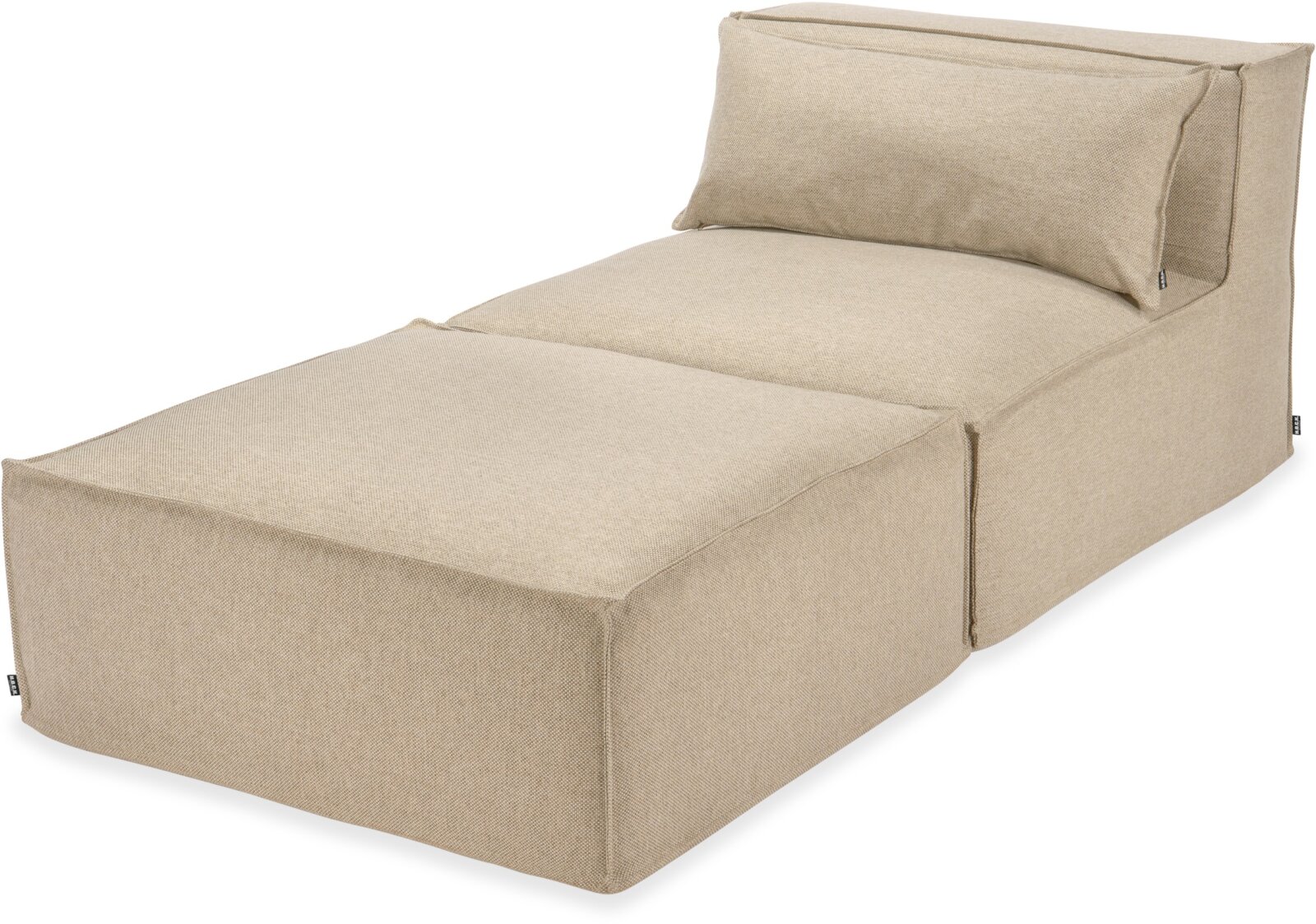 H.O.C.K. Zola Outdoor Hocker Fussteil ca. 95x85x35cm SAZU Beige-Taupe