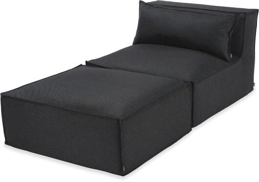 H.O.C.K. Zola Outdoor Hocker Fussteil ca. 95x85x35cm SAZU Anthrazit-Schwarz