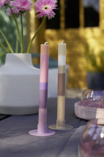 NTG Kerze Osterkerze "Ein Frühlingsgruß" blau, gelb, rosa