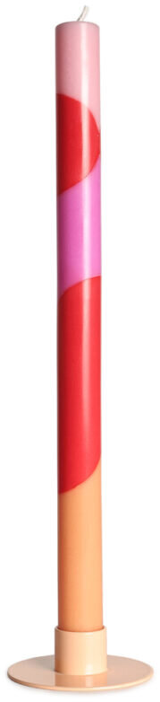 NTG Kerze schmal extralang "LOVE" rot, rosa