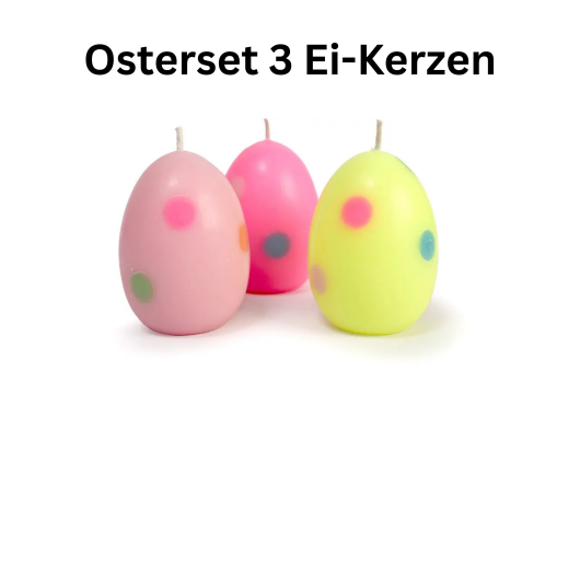 NTG Kerze Osterset 3 Ei-Kerzen