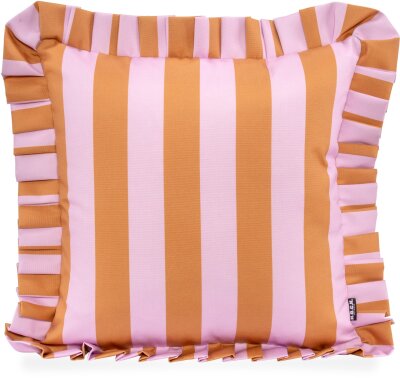 H.O.C.K. Riviera Stripe Outdoor Kissen mit Volant 45x45cm...