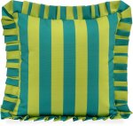 H.O.C.K. Riviera Stripe Outdoor Kissen mit Volant 45x45cm...