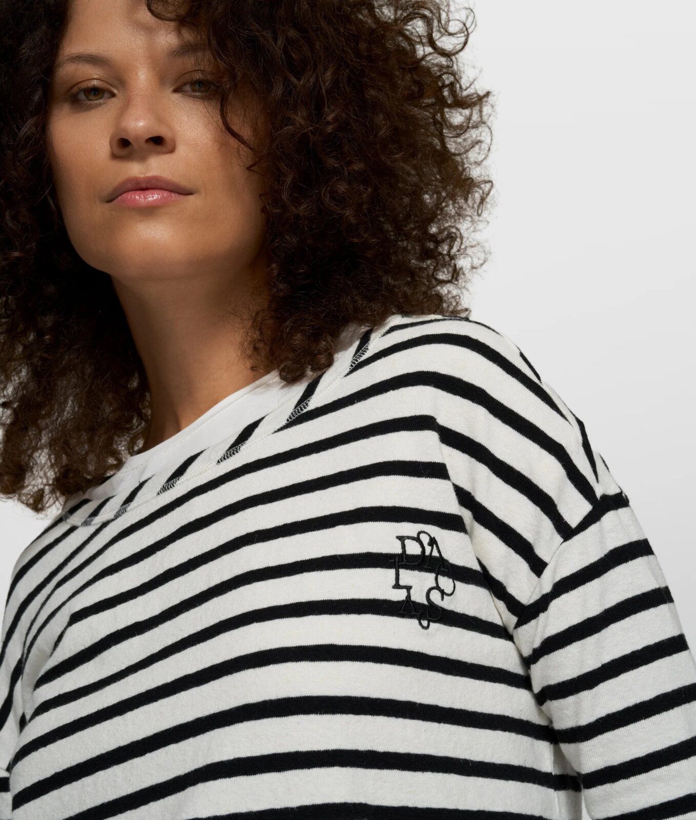 N.Y.A. | 10Days Longsleeve Langarm mit Streifen weiß schwarz XL
