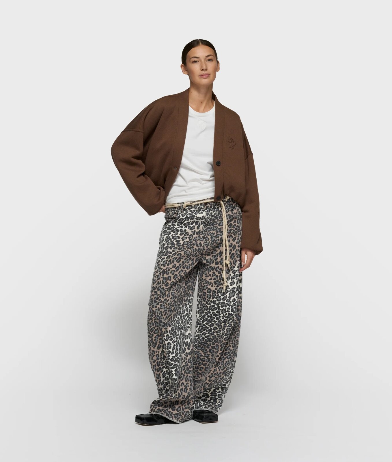 N.Y.A. | 10Days Western Hose Leoparden-Muster XS