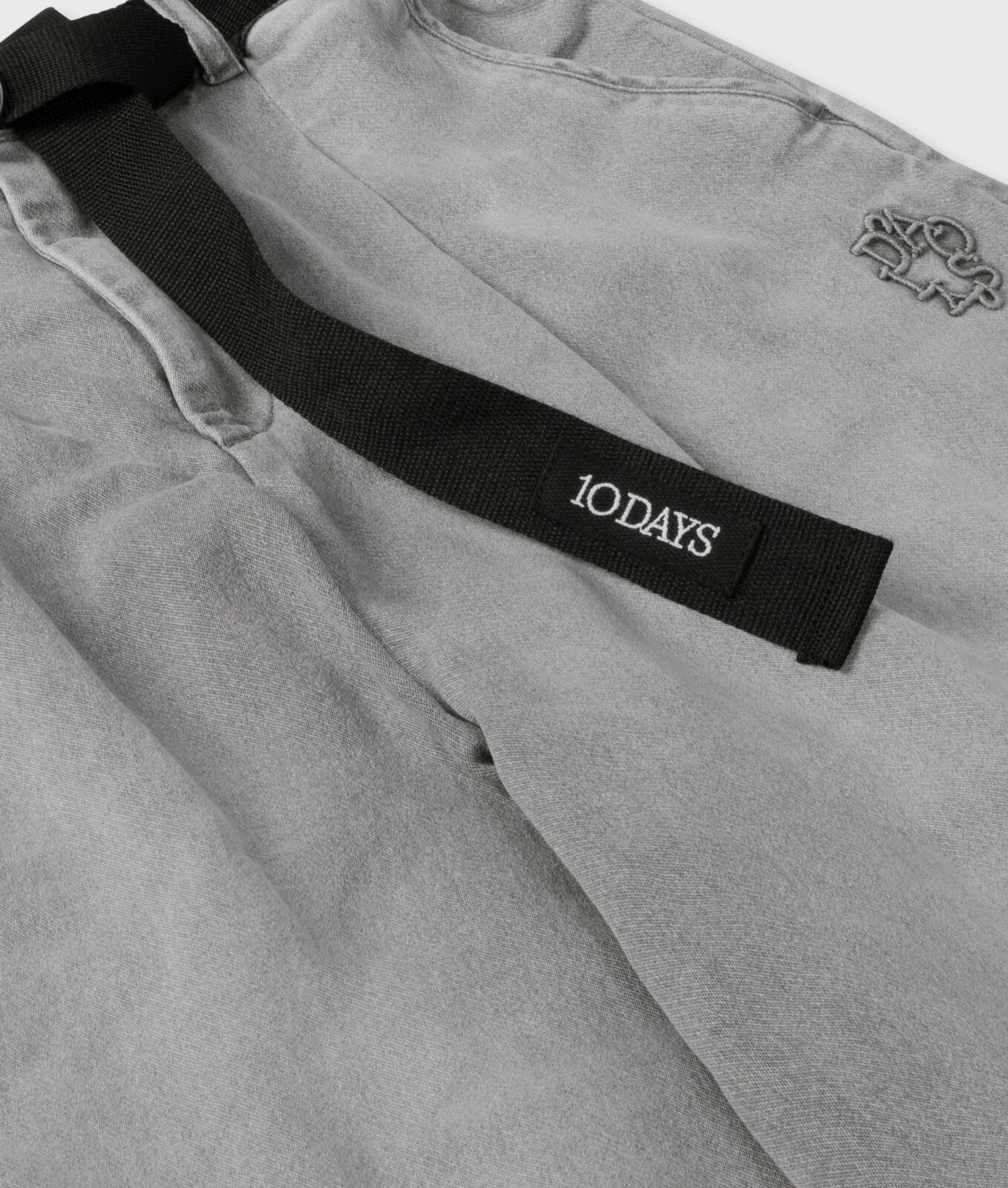 N.Y.A. | 10Days Hose mit weitem Bein grau denim mit Gürtel