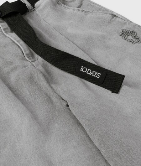 N.Y.A. | 10Days Hose mit weitem Bein grau denim mit Gürtel S