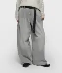 N.Y.A. | 10Days Hose mit weitem Bein grau denim mit Gürtel S