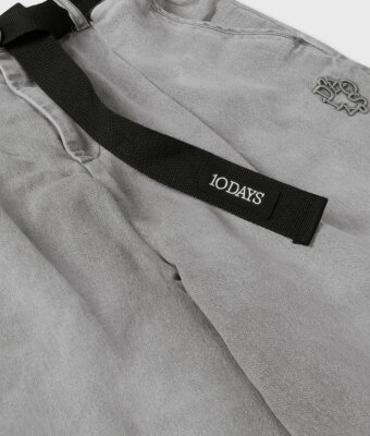 N.Y.A. | 10Days Hose mit weitem Bein grau denim mit Gürtel XS