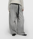 N.Y.A. | 10Days Hose mit weitem Bein grau denim mit Gürtel XS
