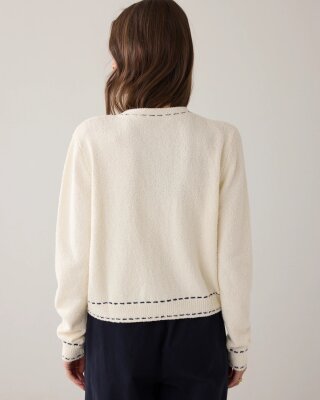 N.Y.A. | Summum Kurze Strickjacke Ecru