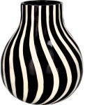 GIFTY Vase Blumenvase gestreift schwarz weiß ca....