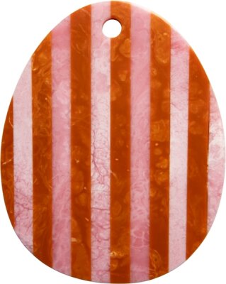 EJA Hackbrett oval aus resin Orange / Pink 29,5x23x1cm