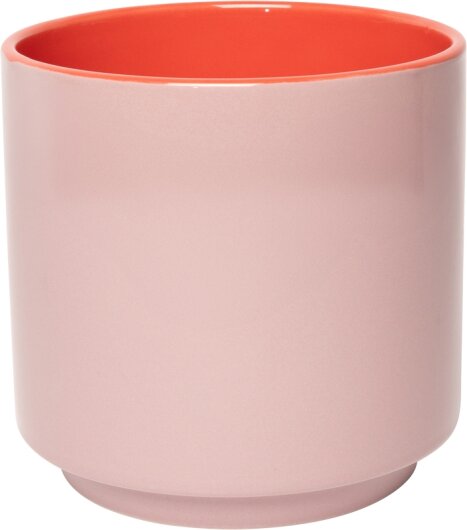 EJA Blumentopf mittel rosa grün orange 15xø15cm