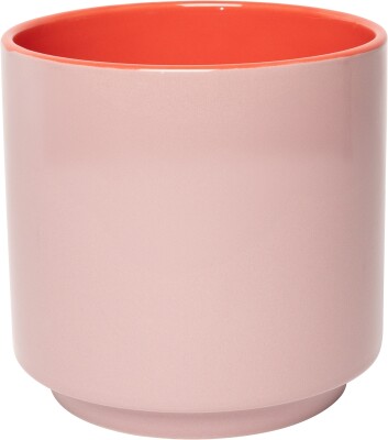 EJA Blumentopf mittel rosa grün orange 15xø15cm