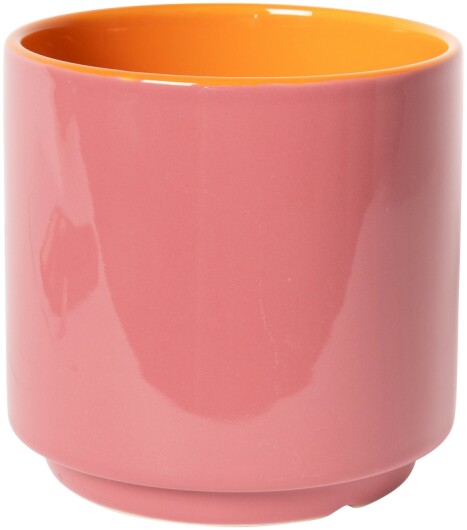 EJA Blumentopf mittel rosa orange maroon 15xø15cm