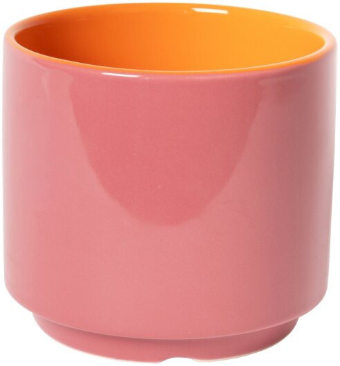 EJA Blumentopf mittel rosa orange maroon 12xø12cm