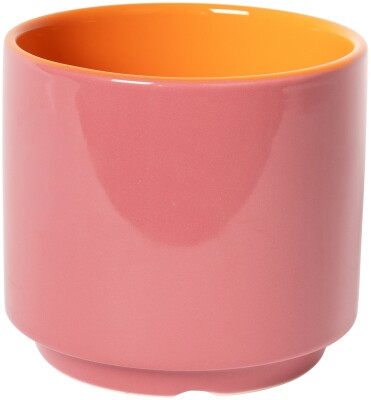 EJA Blumentopf mittel rosa orange maroon 12xø12cm