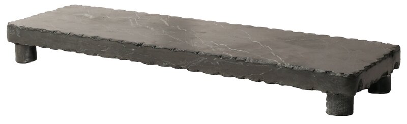 EJA Hackbrett Schneidebrett Marmor schwarz 53x15x6cm
