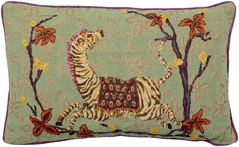 EJA Dekokissen Wendekissen Zebra mint mit Keder 50x30cm