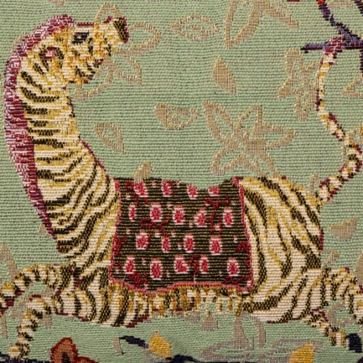 EJA Dekokissen Wendekissen Zebra mint mit Keder 50x30cm