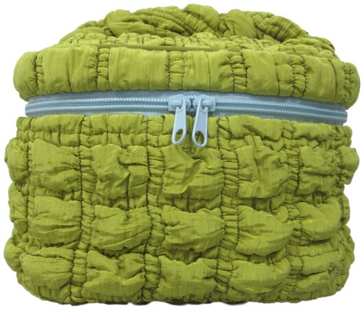 EJA Kosemtiktasche lime gelb gesteppt ca. 21x14x14cm