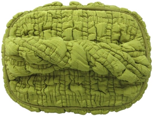 EJA Kosemtiktasche lime gelb gesteppt ca. 21x14x14cm