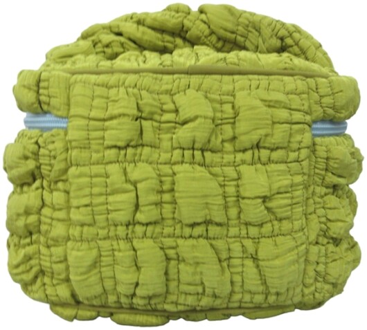 EJA Kosemtiktasche lime gelb gesteppt groß ca. 21x14x14cm