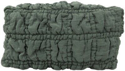 EJA Kosemtiktasche dunkelgrün gesteppt ca. 18x9x10cm