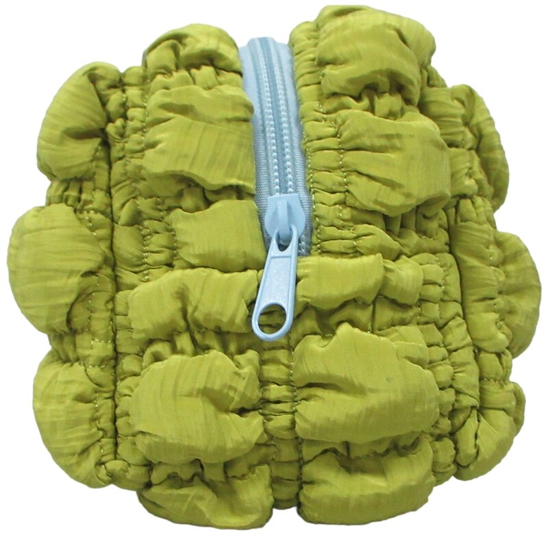 EJA Kosemtiktasche lime gelb gesteppt klein ca. 18x9x10cm