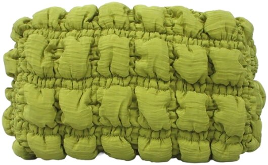 EJA Kosemtiktasche lime gelb gesteppt ca. 18x9x10cm